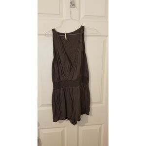 Gray Free People Romper